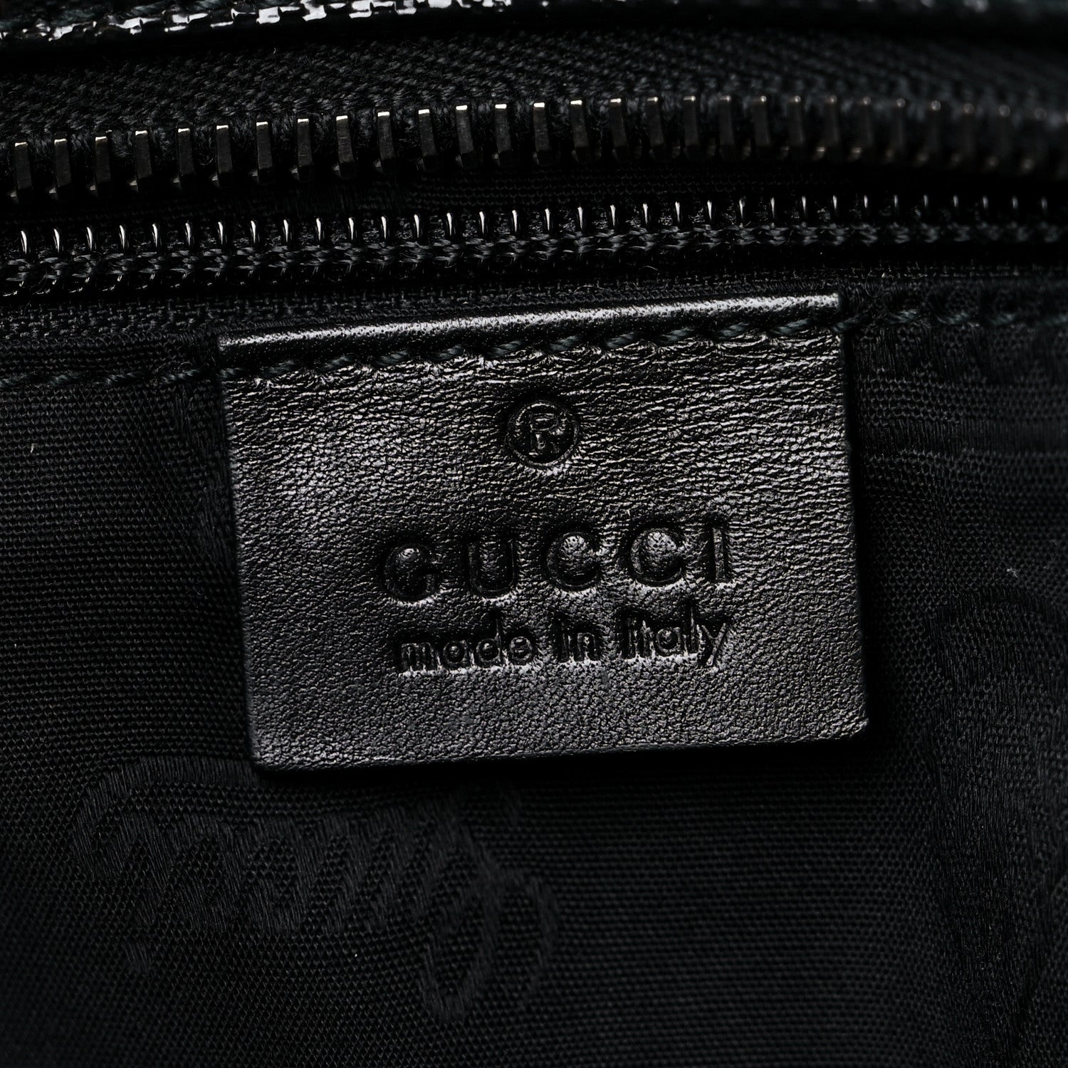 Gucci Imprime Monogram Medium Zippered Shopping Tote Black 6 of 12