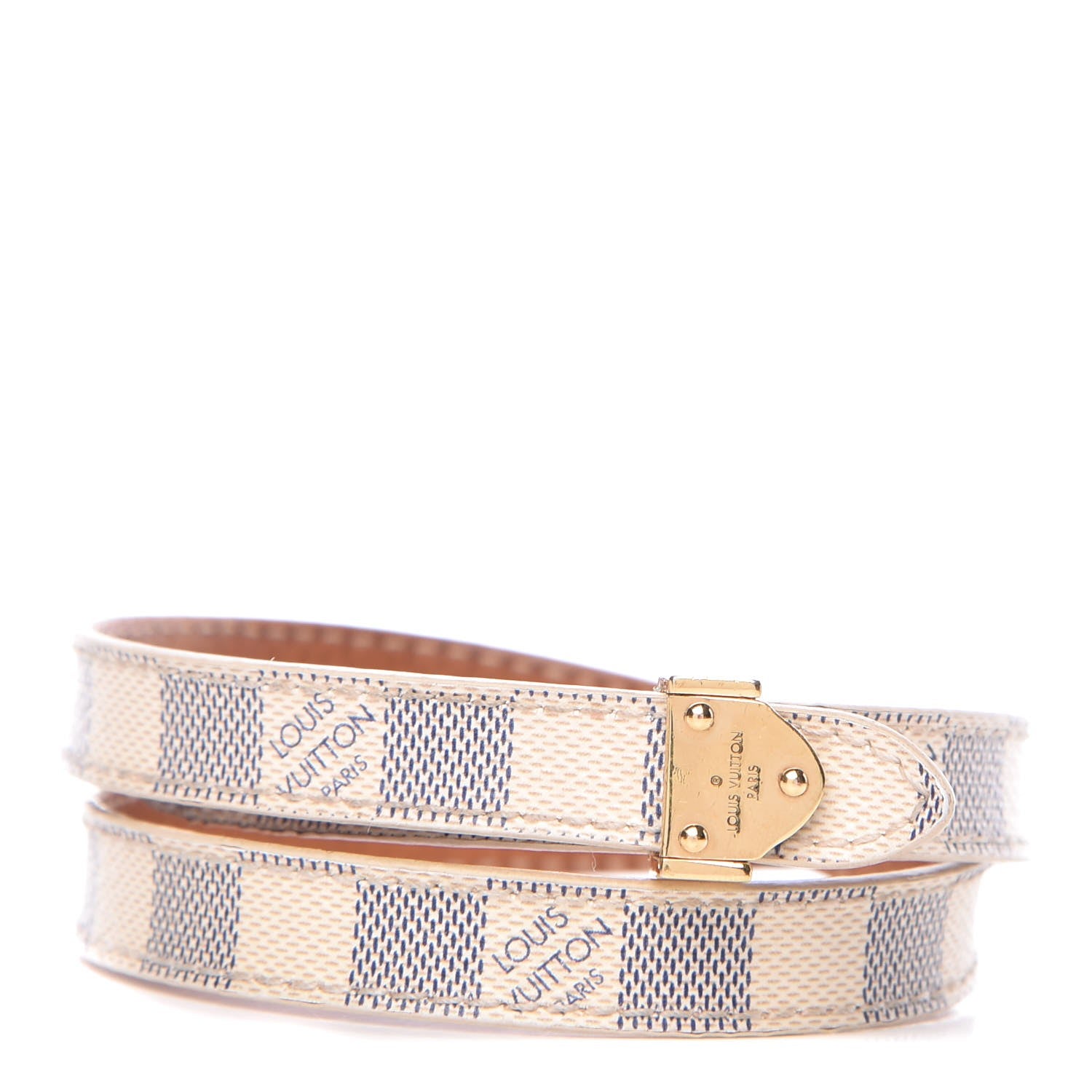 Louis Vuitton Damier Azur Box It Bracelet 17 1 of 6