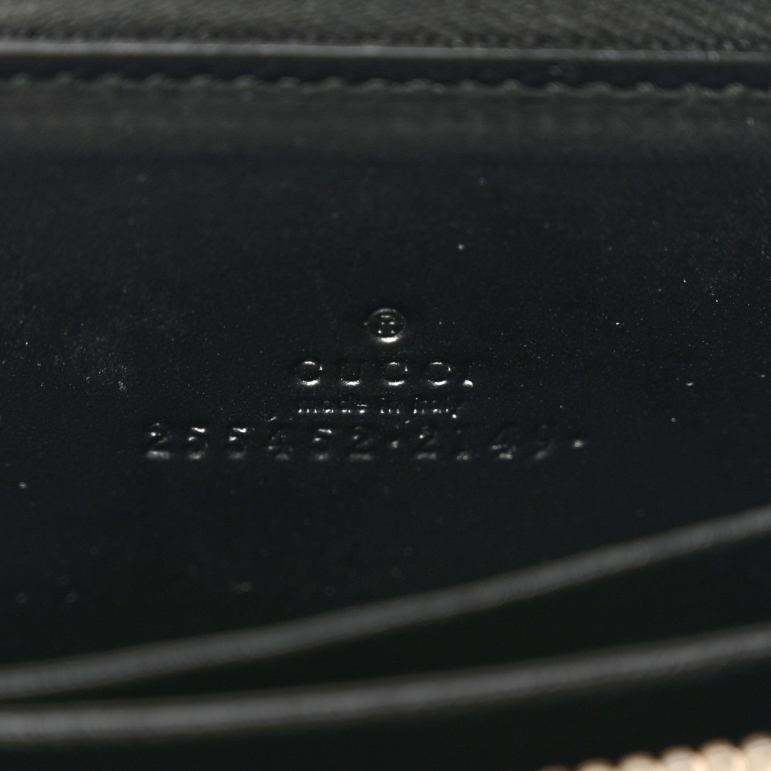 Gucci Guccissima Zip Around Card Case Black 6 of 8