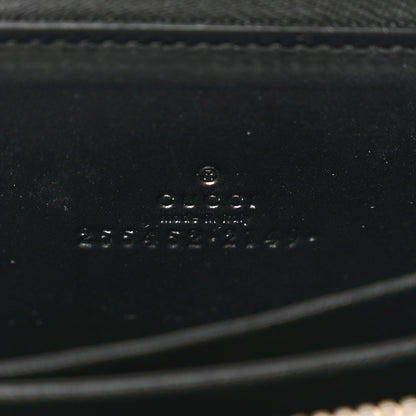 Gucci Guccissima Zip Around Card Case Black 6 of 8