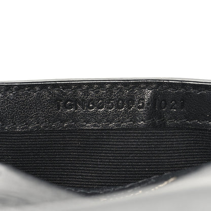 Saint Laurent Crocodile Embossed Monogram Phone Holder Crossbody Black 7 of 10