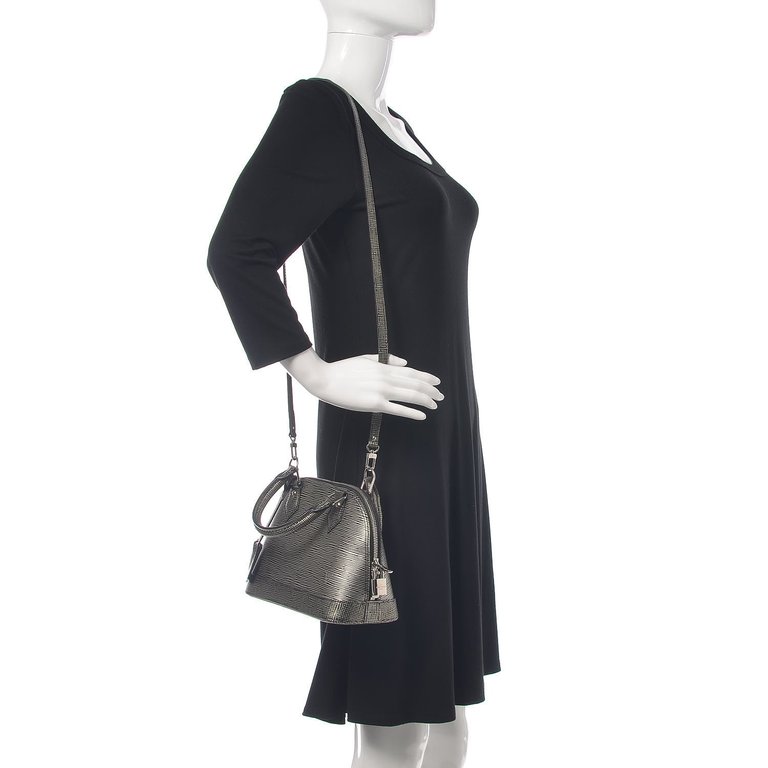 Louis Vuitton Epi Alma BB Platine 2 of 9