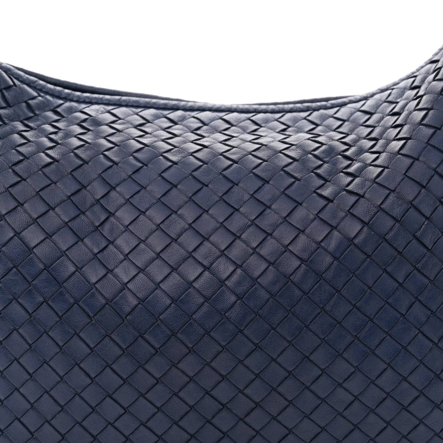 Bottega Veneta Nappa Intrecciato Fuzzy Medium Veneta Hobo Sapphire 8 of 11