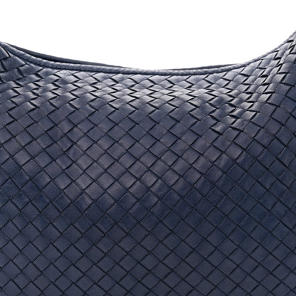 Bottega Veneta Nappa Intrecciato Fuzzy Medium Veneta Hobo Sapphire 8 of 11