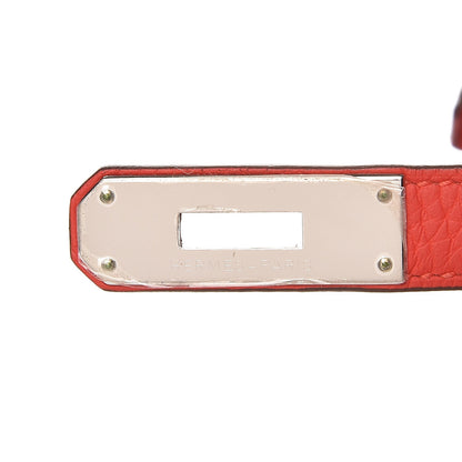 Hermes Taurillon Clemence Kelly Retourne 28 Rouge Tomate 8 of 37