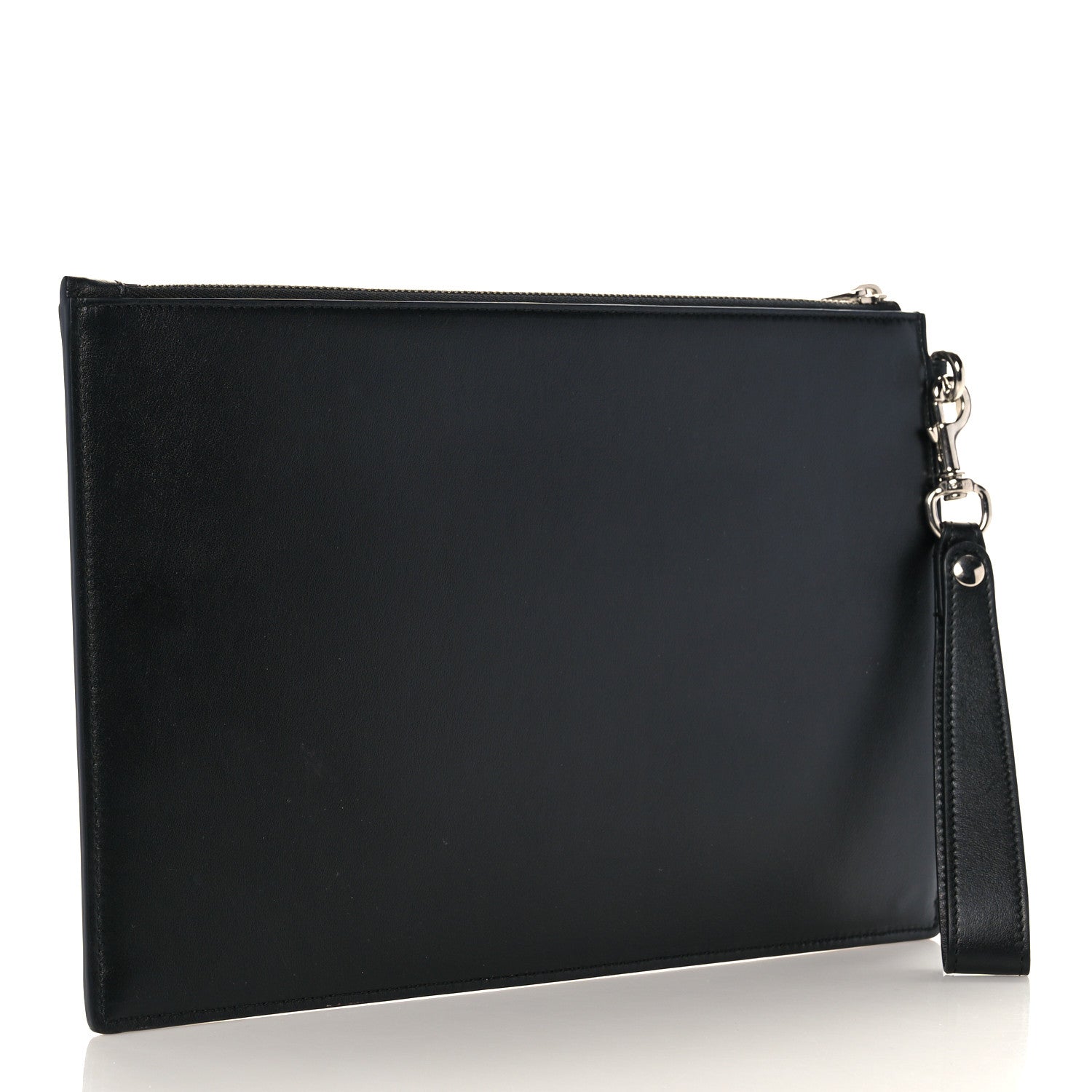 Gucci Calfskin Blade Embroidered Zip Pouch Black 3 of 13
