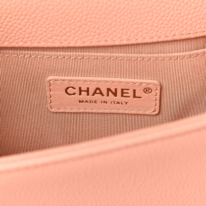 Chanel Caviar Quilted Small Boy Flap Light Pink 5 of 9