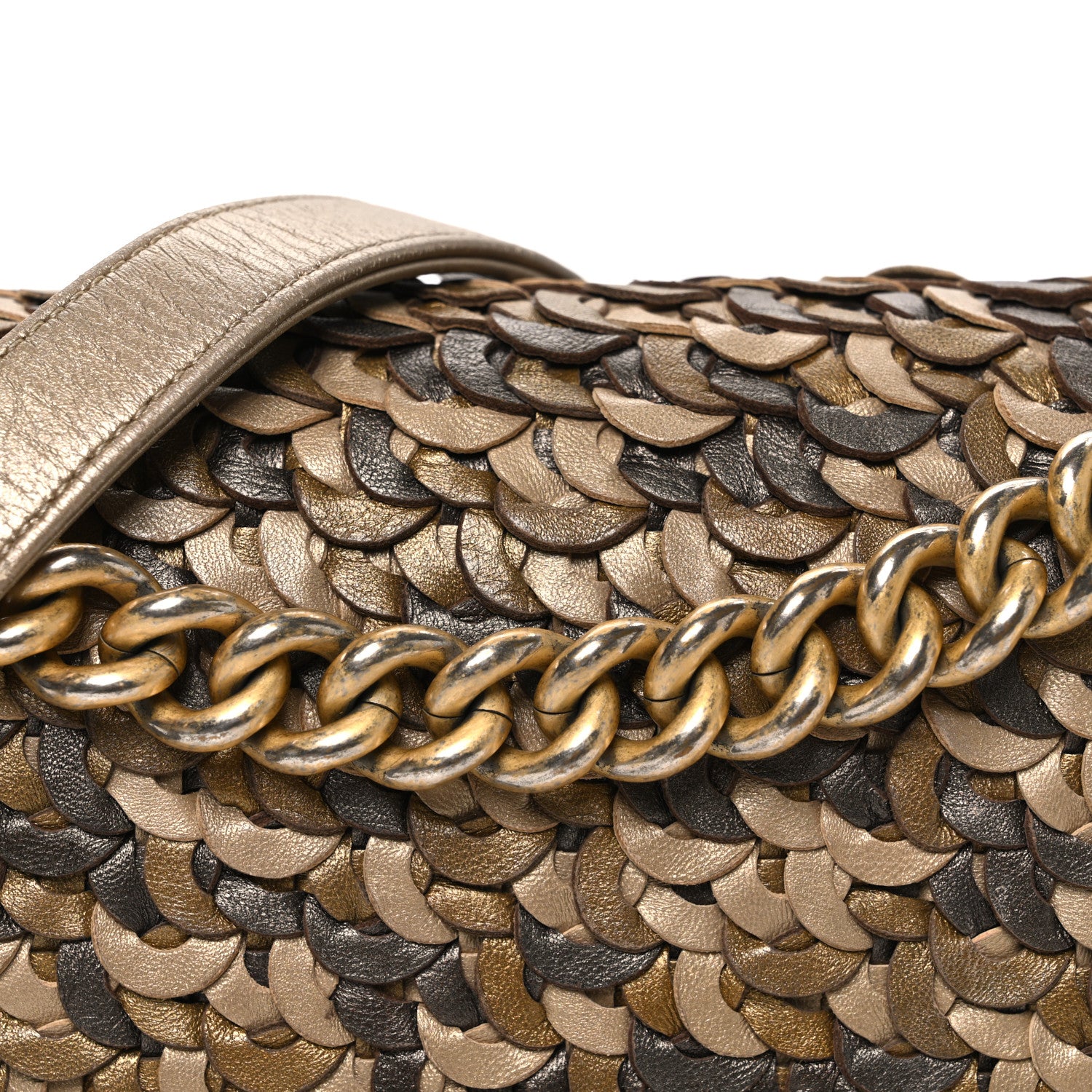Chanel Metallic Lambskin Medium Scaled Boy Flap Gold 1866641
