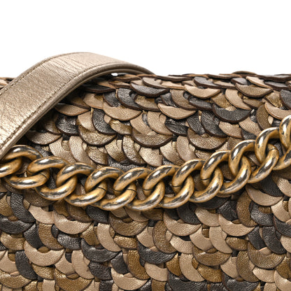 Chanel Metallic Lambskin Medium Scaled Boy Flap Gold 8 of 10