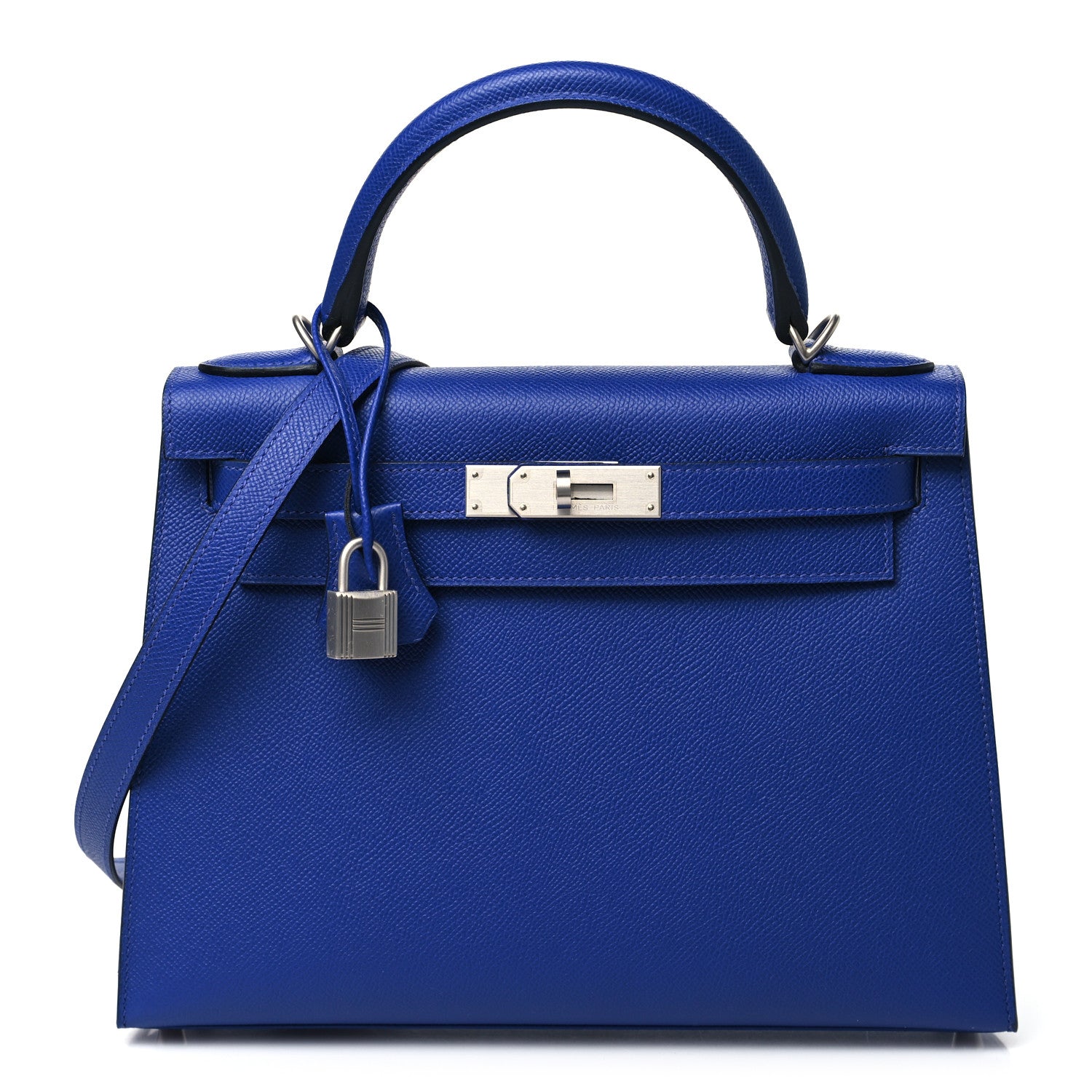 Hermes Epsom Kelly Sellier 28 Bleu Electrique 1 of 11