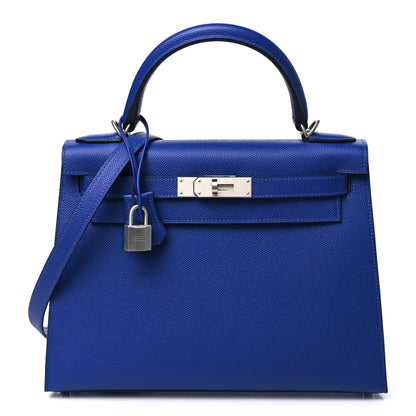 Hermes Epsom Kelly Sellier 28 Bleu Electrique 1 of 11