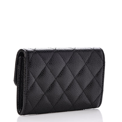 Chanel Caviar Quilted Flap Card Holder Black 3 of 9