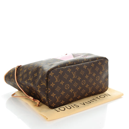 Louis Vuitton Monogram Sydney V Neverfull MM Rose Ballerine 4 of 7