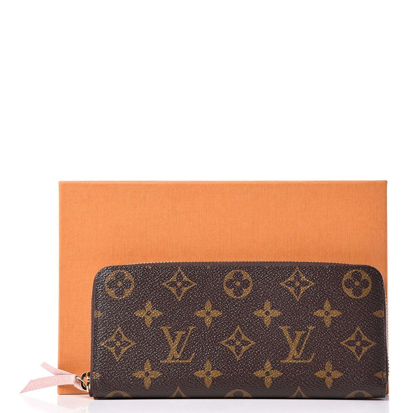 Monogram Clemence Wallet Rose Ballerine