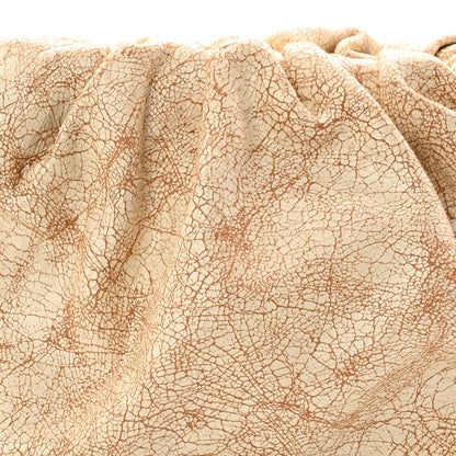 Bottega Veneta Crackled Calfskin The Pouch Oversized Clutch Zabaione 8 of 10