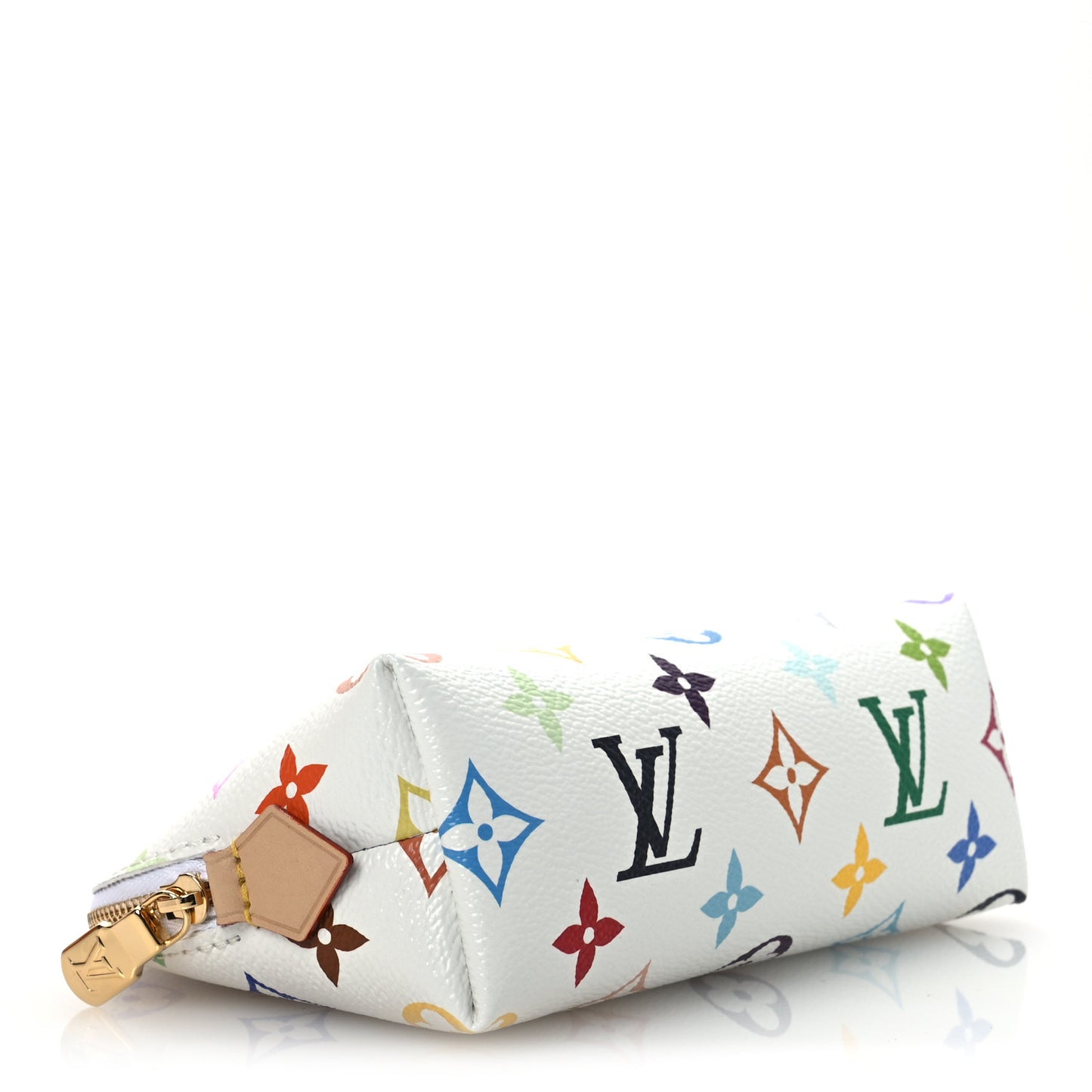 LV X TM Monogram Multicolor Cosmetic Pouch PM White