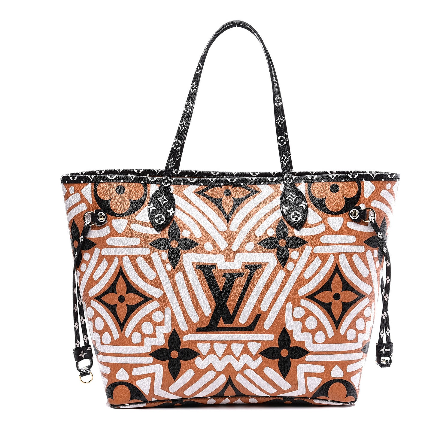 Monogram Giant Crafty Neverfull MM Creme Caramel