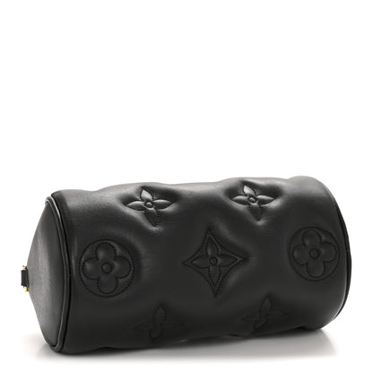 Louis Vuitton Calfskin Bubblegram Papillon BB Black 4 of 12
