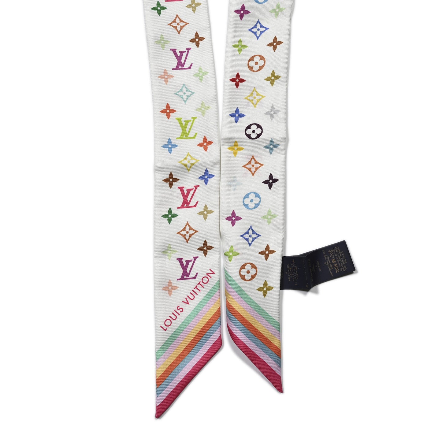 LV X TM Silk Monogram Multicolor BB Bandeau White