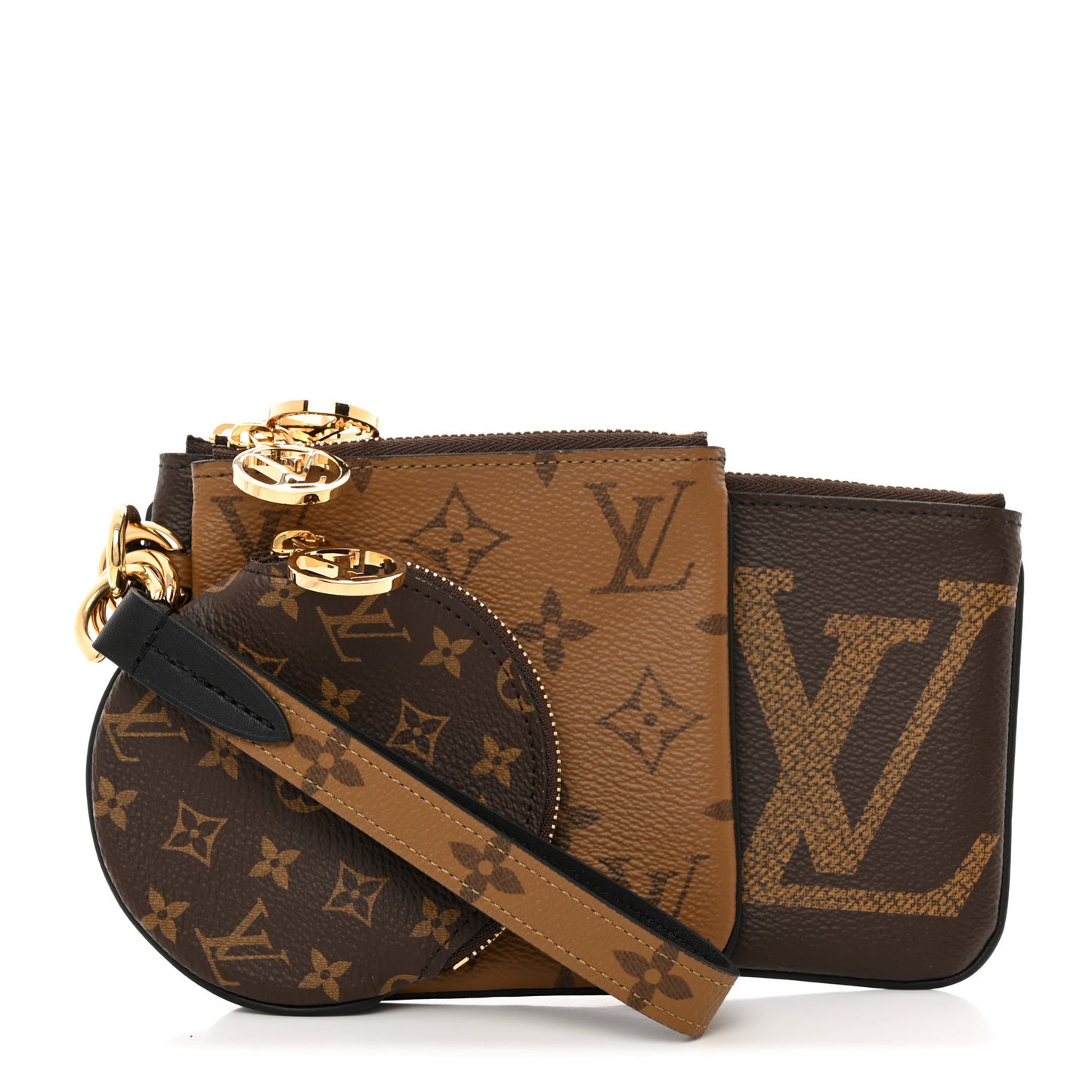 Reverse Monogram Giant Trio Pouch