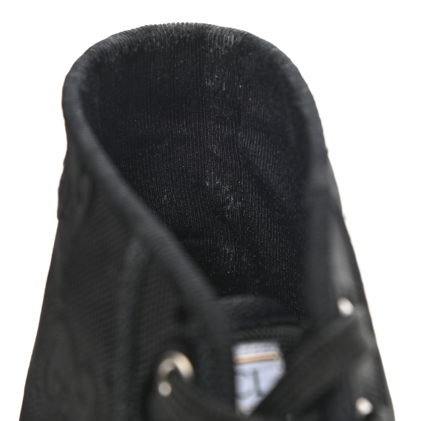 Econyl Nylon Web Monogram Off The Grid Mens 1977 Tennis High Top Sneakers 11.5 Black