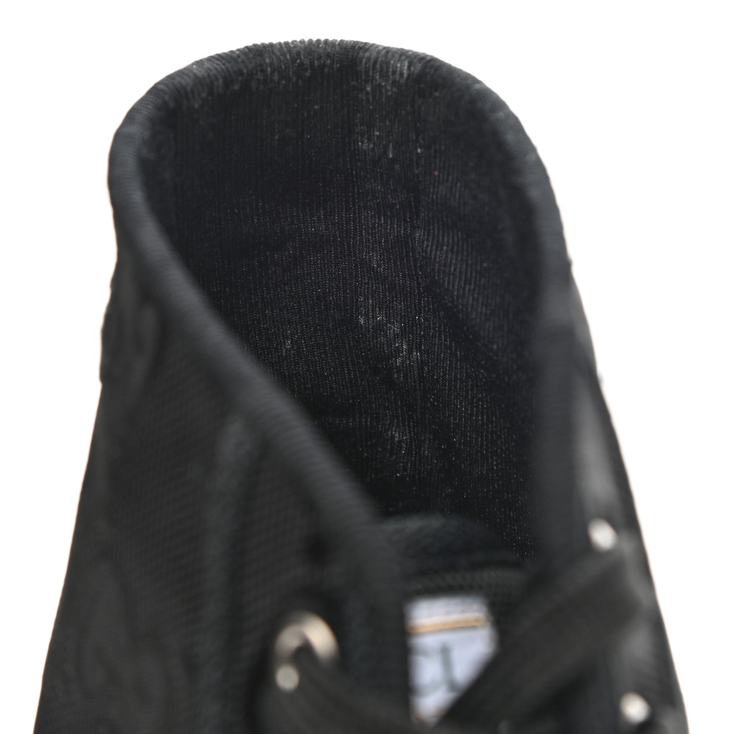 Gucci Econyl Nylon Web Monogram Off The Grid Mens 1977 Tennis High Top Sneakers 11.5 Black 8 of 10