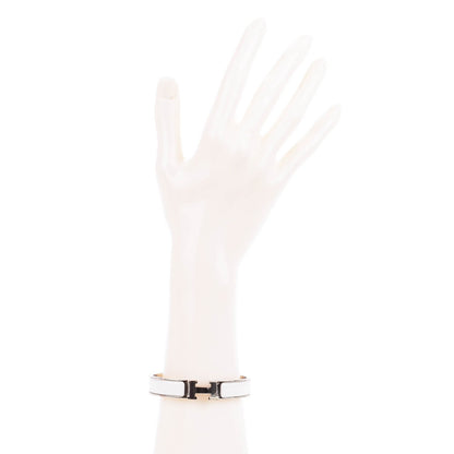 Hermes Enamel Narrow Clic Clac H Bracelet GM White 2 of 6