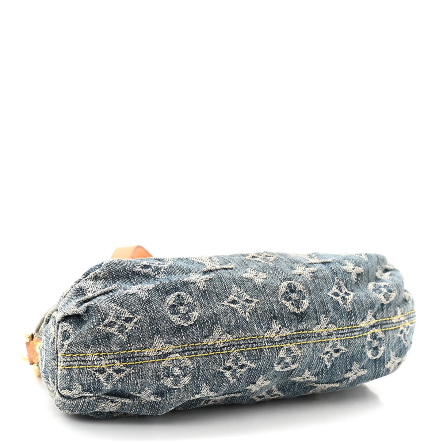 Monogram Denim Mini Pleaty Blue