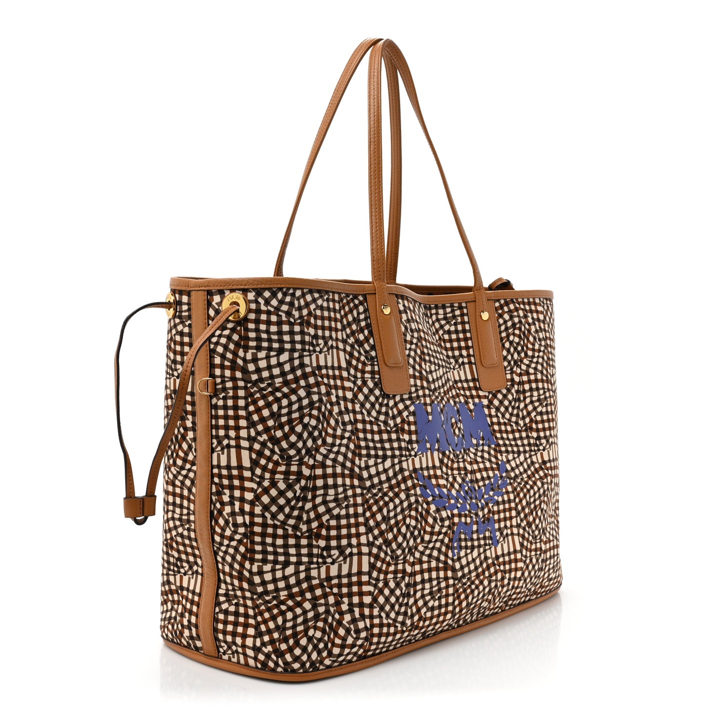 Visetos Large Liz Reversible Shopper Tote Cognac