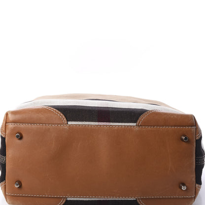 Burberry Canvas Mega Check Medium Maidstone Saddle Brown 7 of 12