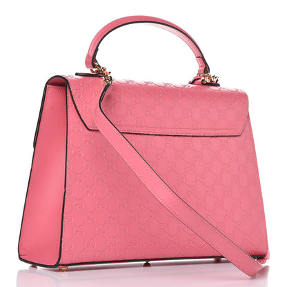 Gucci Guccissima Signature Medium Padlock Top Handle Bag Flush 4 of 9