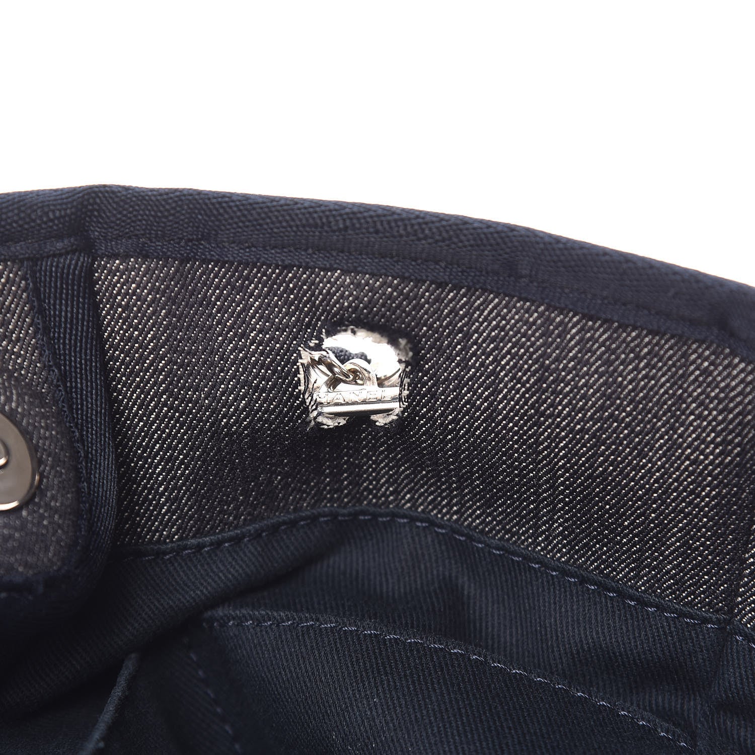 Chanel Canvas Small Deauville Tote Dark Blue 13 of 14