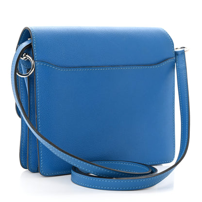Hermes Evercolor Mini Sac Roulis Bleu Hydra 3 of 13