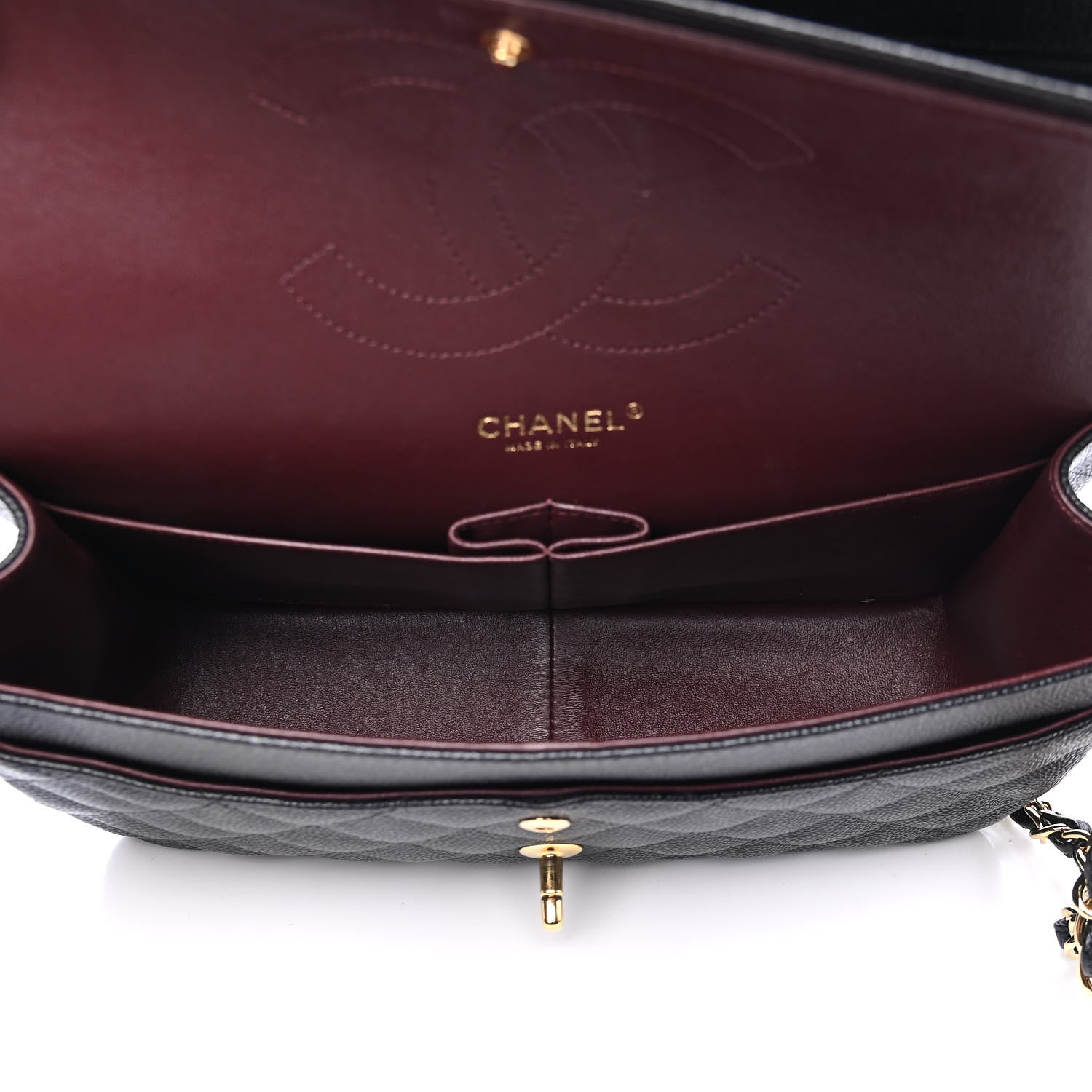 Chanel Caviar Quilted Jumbo Double Flap Black 4 of 5