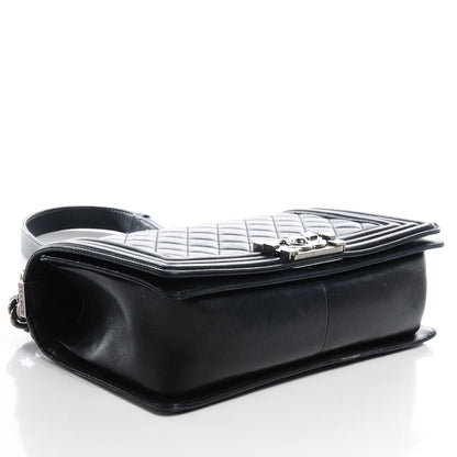 Chanel Lambskin Quilted Medium Boy Flap Black 4 of 8