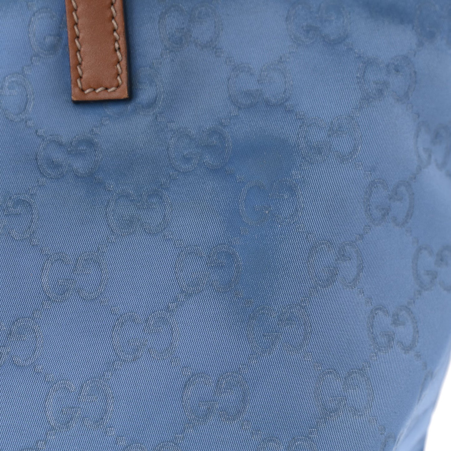 Nylon Monogram Large Tote Blue