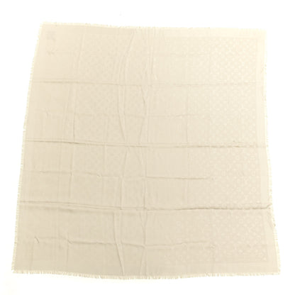 Louis Vuitton Silk Wool Monogram Shawl Beige 1 of 3