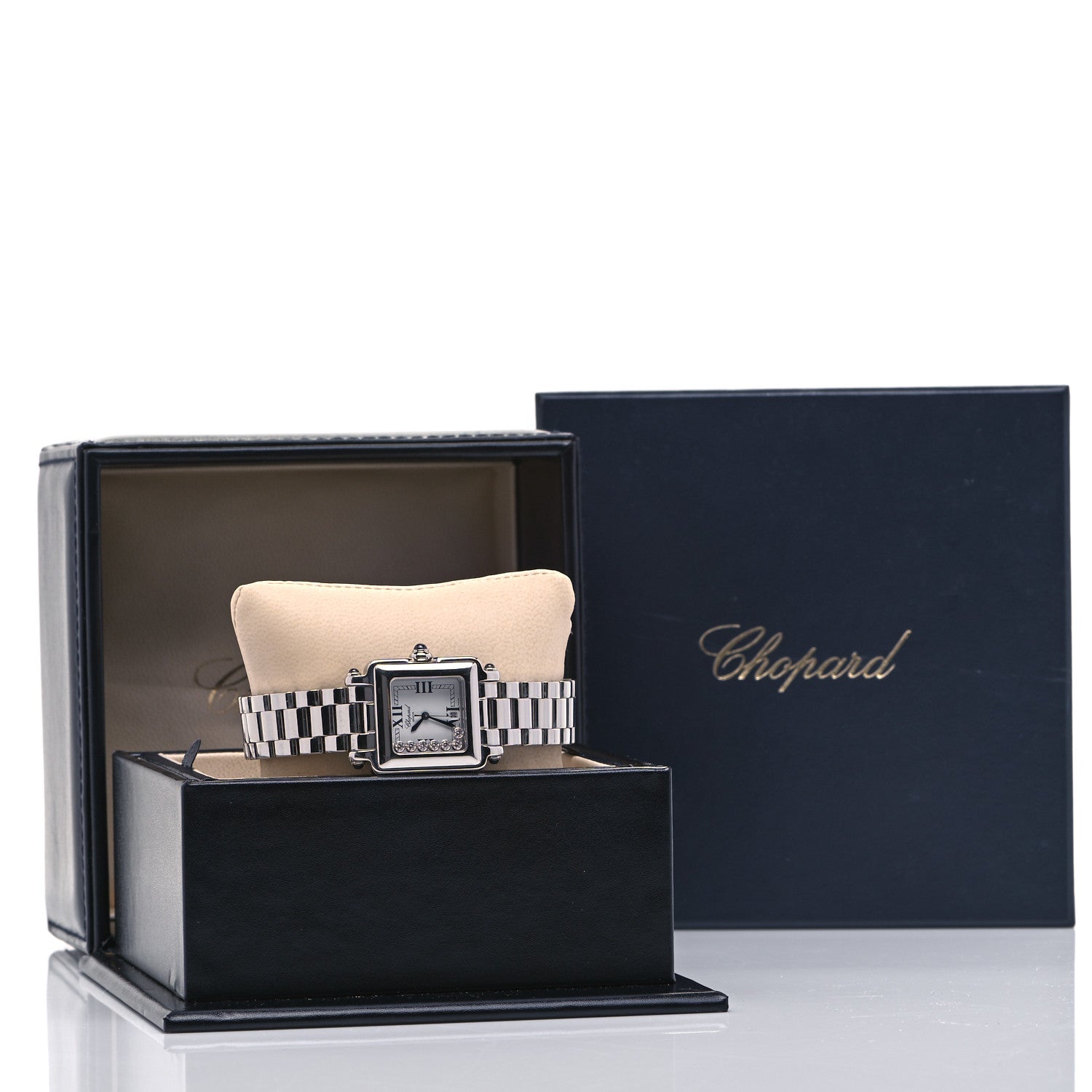 Chopard Stainless Steel 7 Diamond 27mm Happy Sport Quartz Watch 7 of 7