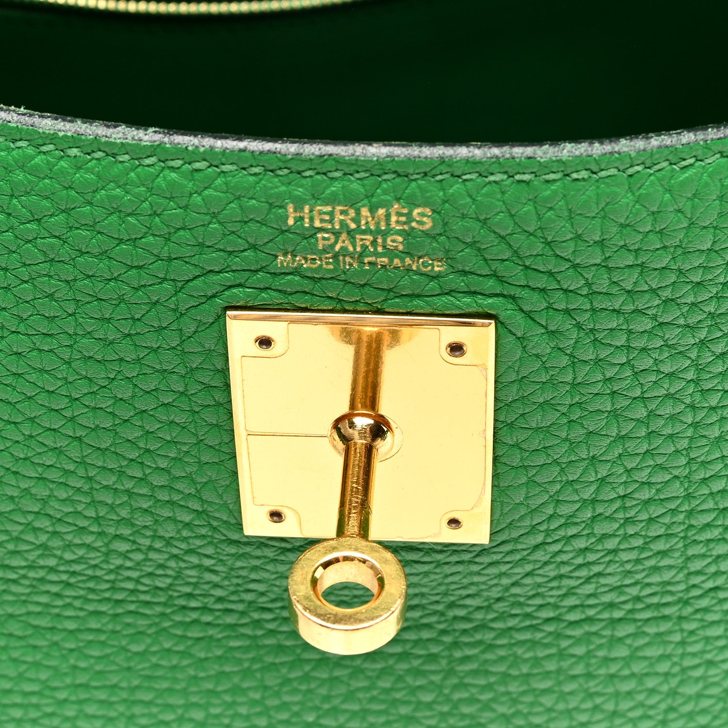 Hermes Togo Kelly Retourne 32 Bambou 6 of 10