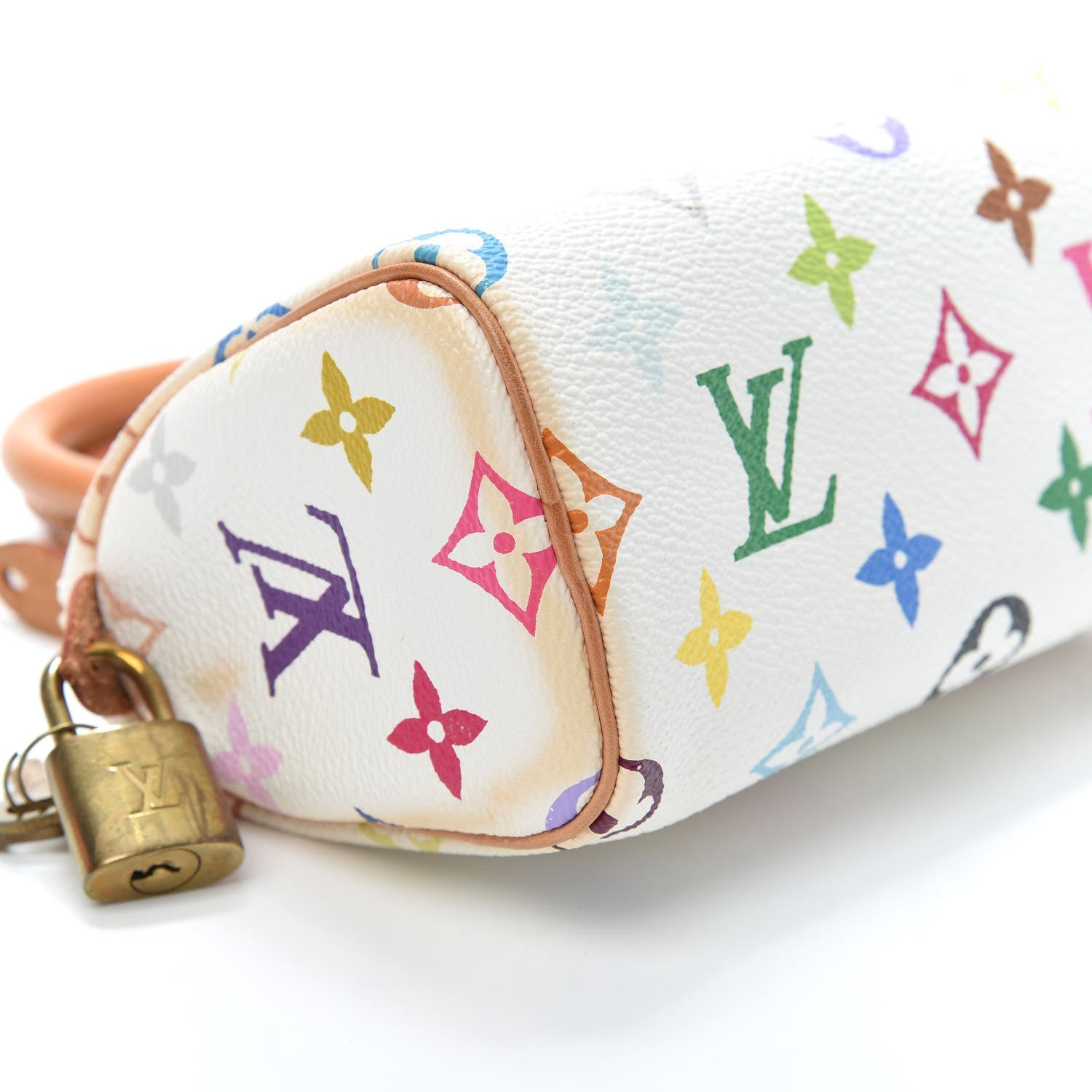 Louis Vuitton Monogram Multicolor Mini Sac HL Speedy White 7 of 8
