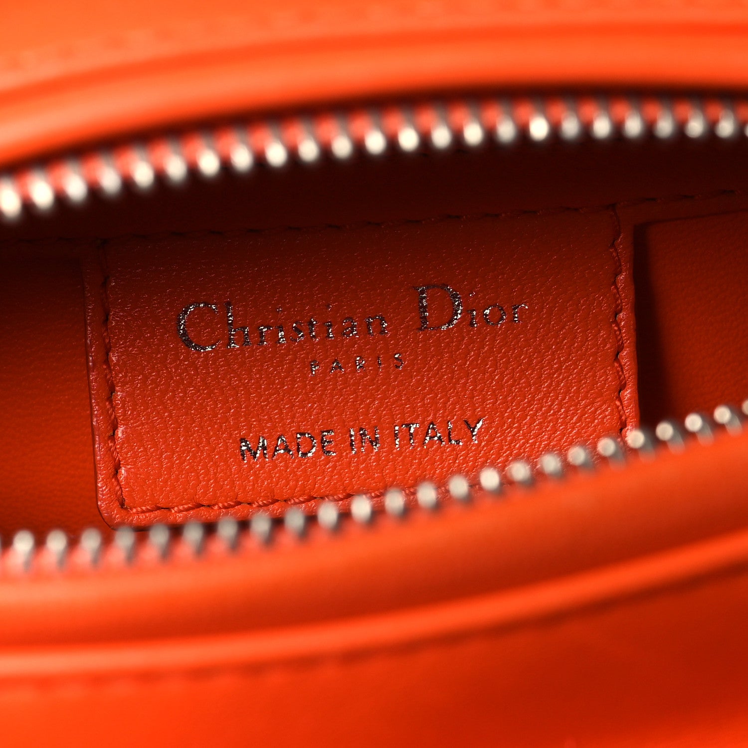 Christian Dior Tweed Medium Lady Dior Orange Multicolor 1853955