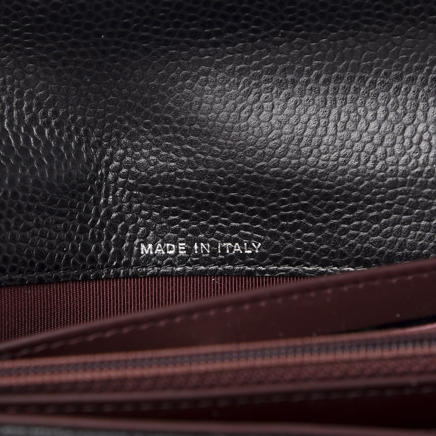 Caviar Quilted Large Flap Gusset Wallet Black