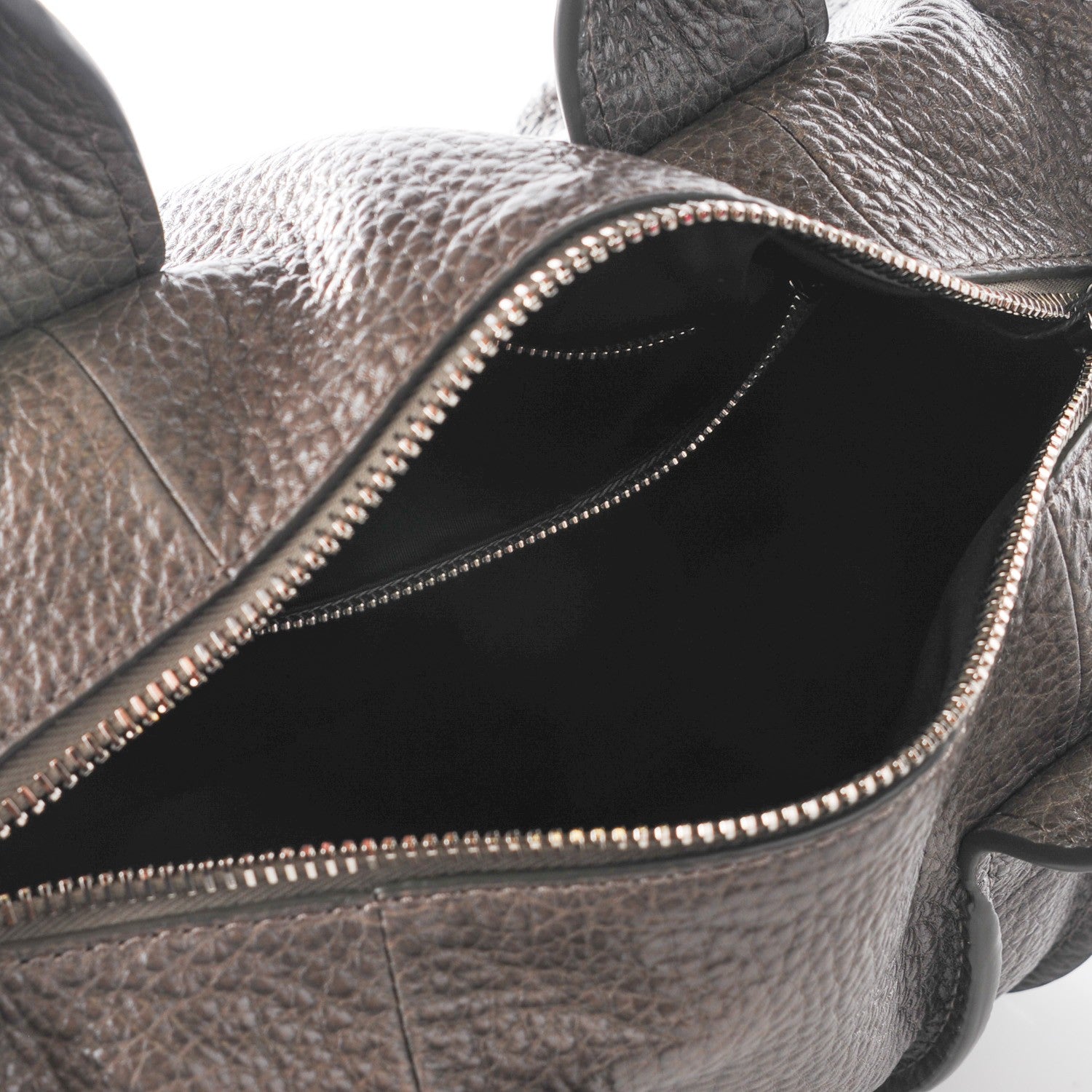 Alexander Wang Pebbled Lambskin Inside Out Rocco Gunpowder 5 of 10