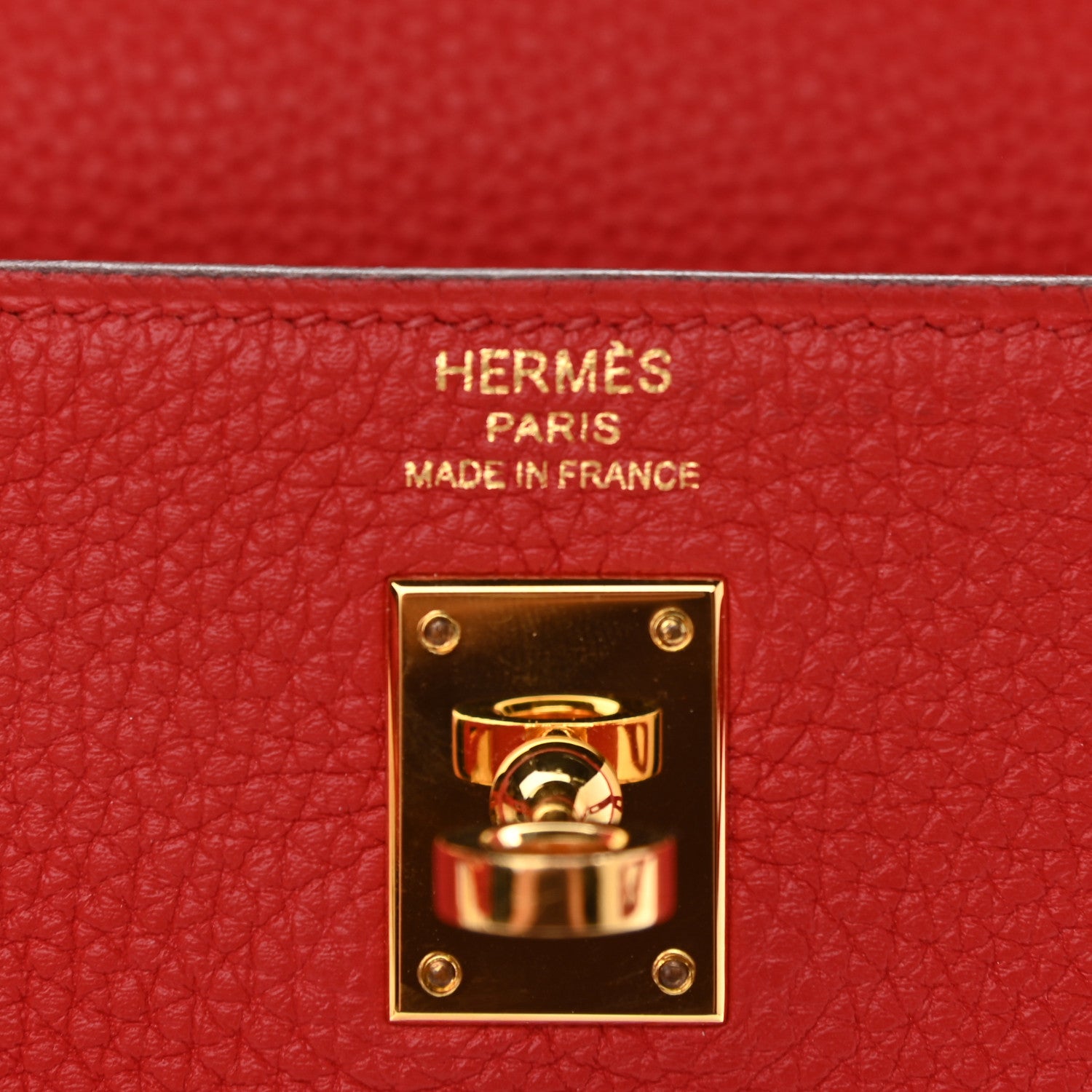 Hermes Togo Kelly Retourne 25 Rouge De Coeur 6 of 10