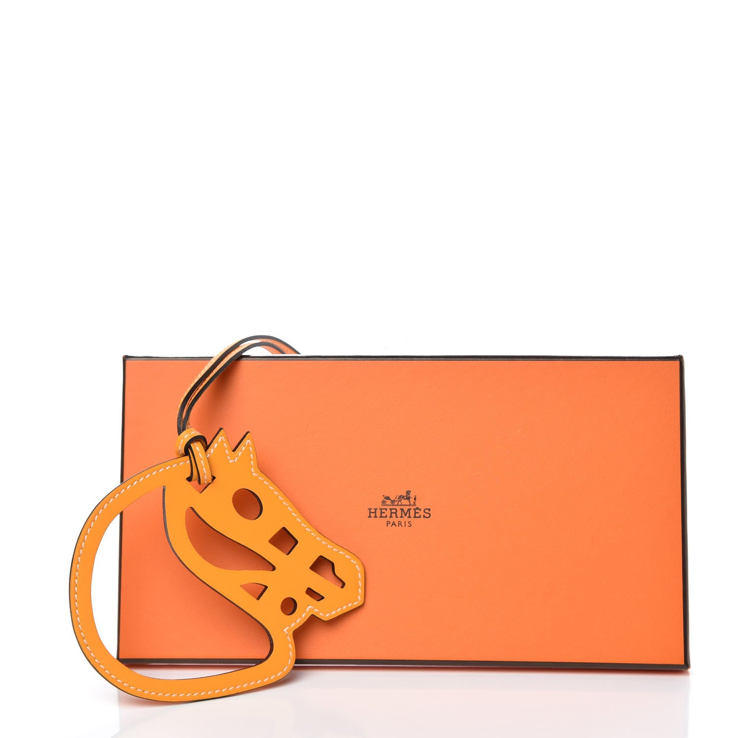 Hermes Swift Paddock Horse Bag Charm Jaune D'Or 4 of 4