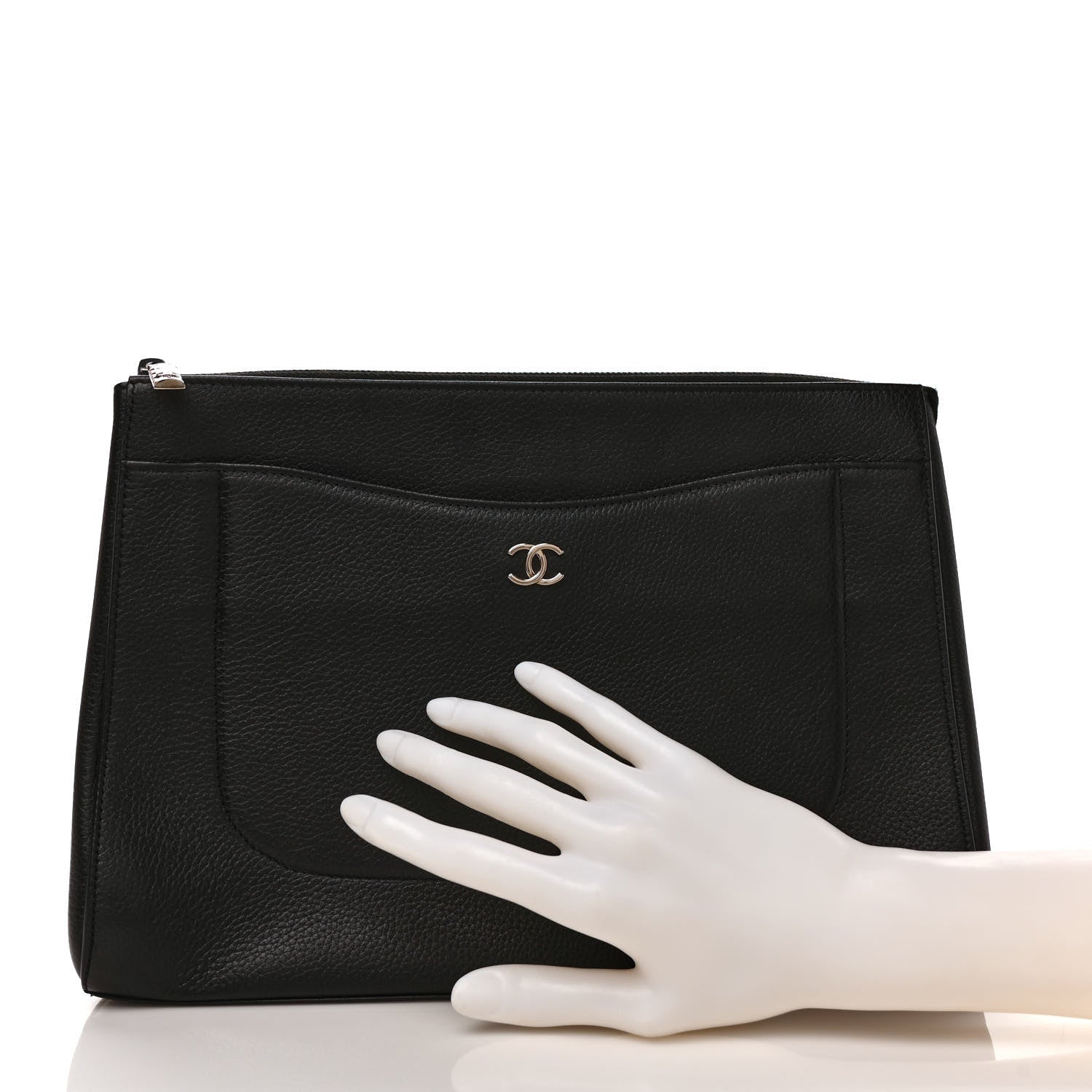 Chanel Grained Calfskin Large Neo Executive Cosmetic Case Black 2 of 9