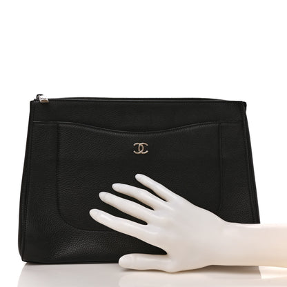 Chanel Grained Calfskin Large Neo Executive Cosmetic Case Black 2 of 9