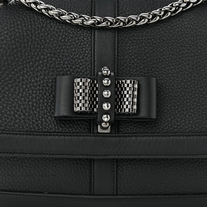 Christian Louboutin Calfskin Small Sweet Charity NV Shoulder Bag Black 7 of 9