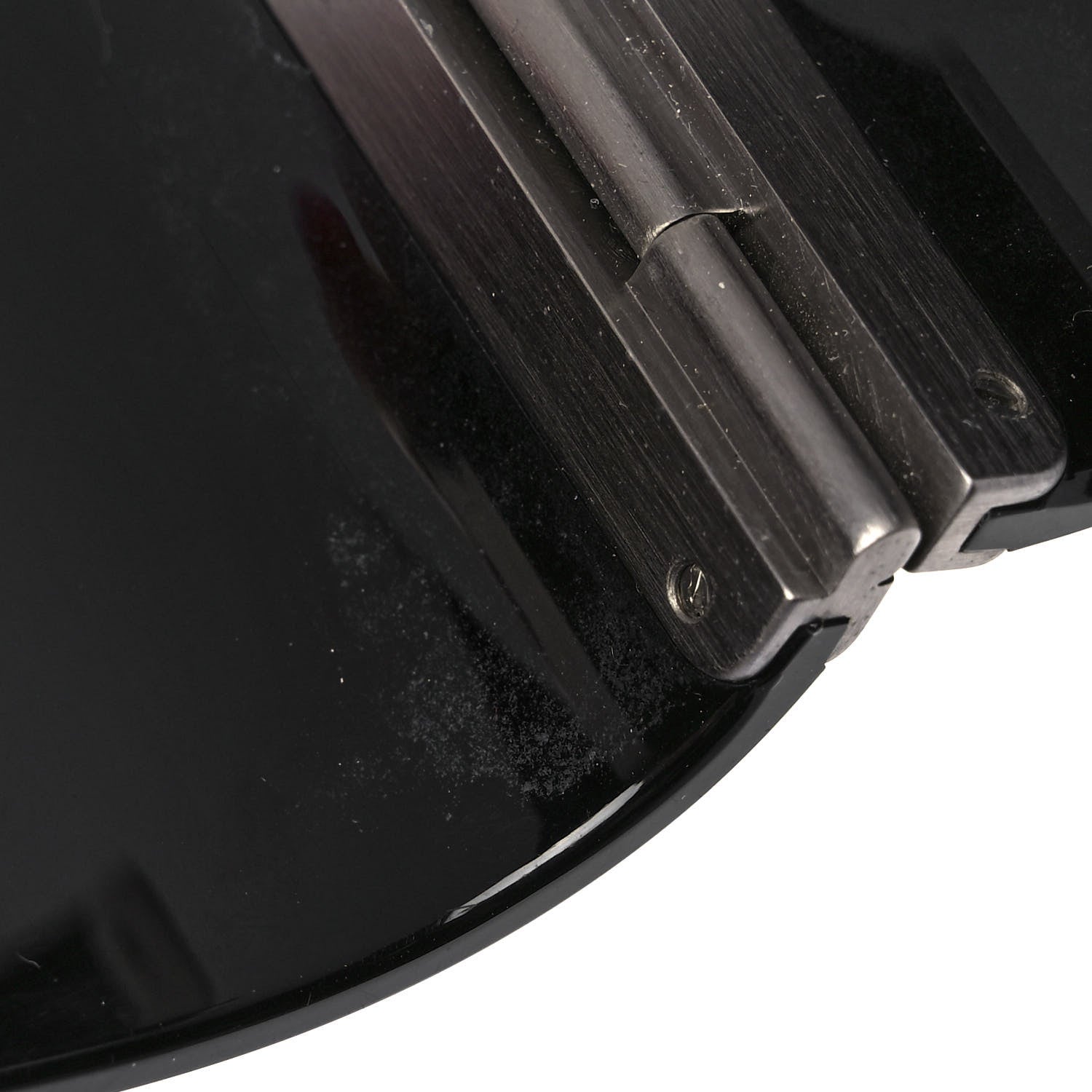 Chanel Resin Crystal Pearl CC Cuff Black 6 of 7