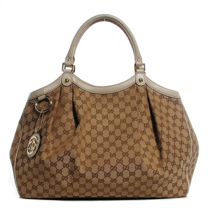 Gucci Monogram Large Sukey Tote Off White 1 of 10